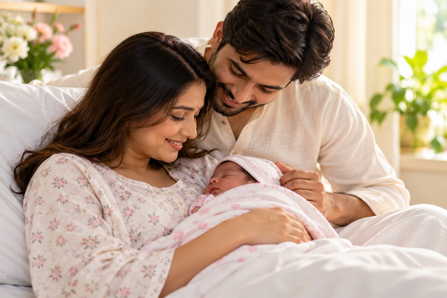 tender newborn family moments